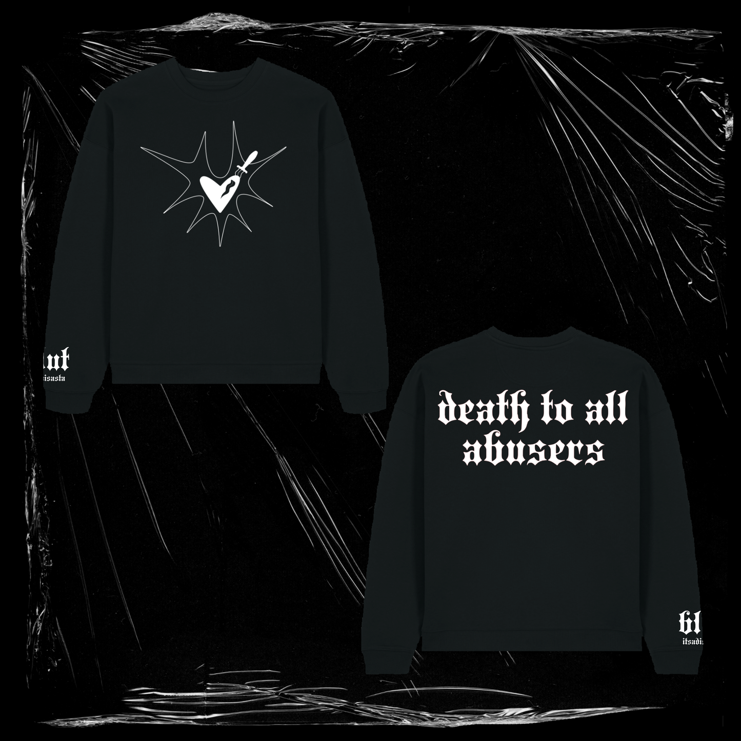 ITSADISASTA BLUT CREWNECK BLACK