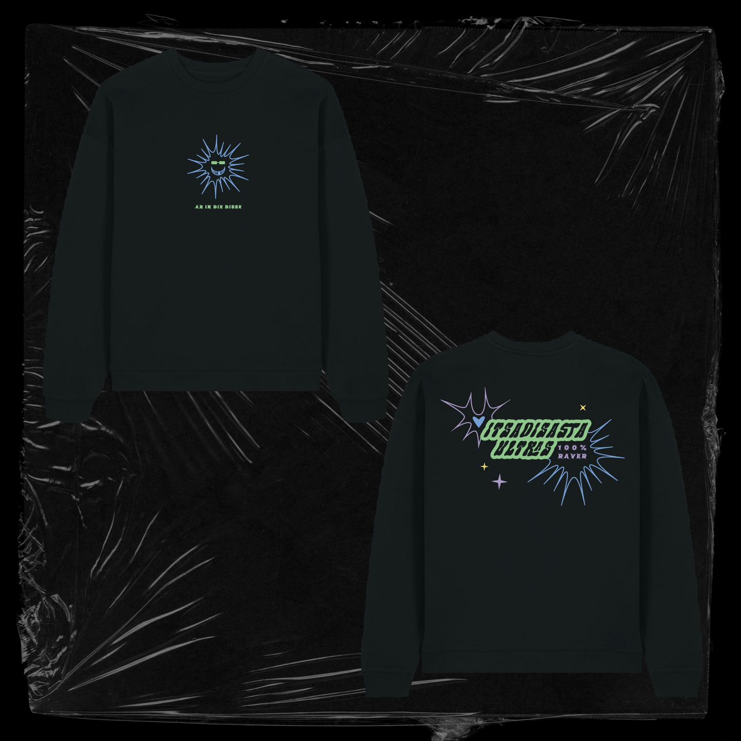 ITSADISASTA ULTRAS CREWNECK BLACK