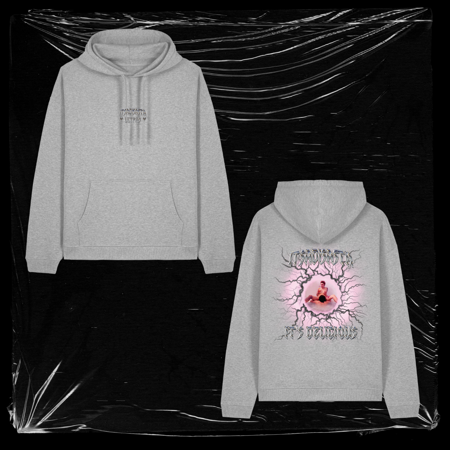 ITSDELICIOUS HOODIE GREY