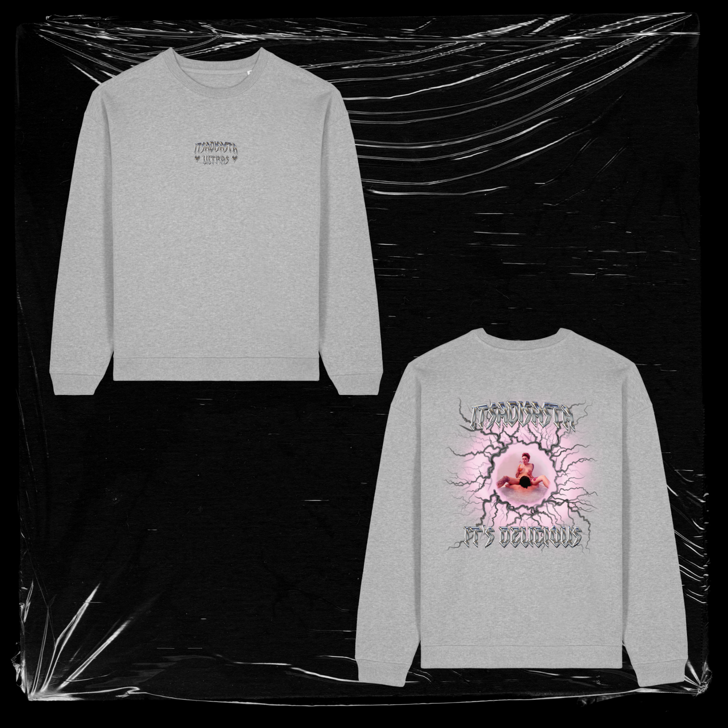 ITSDELICIOUS CREWNECK GREY