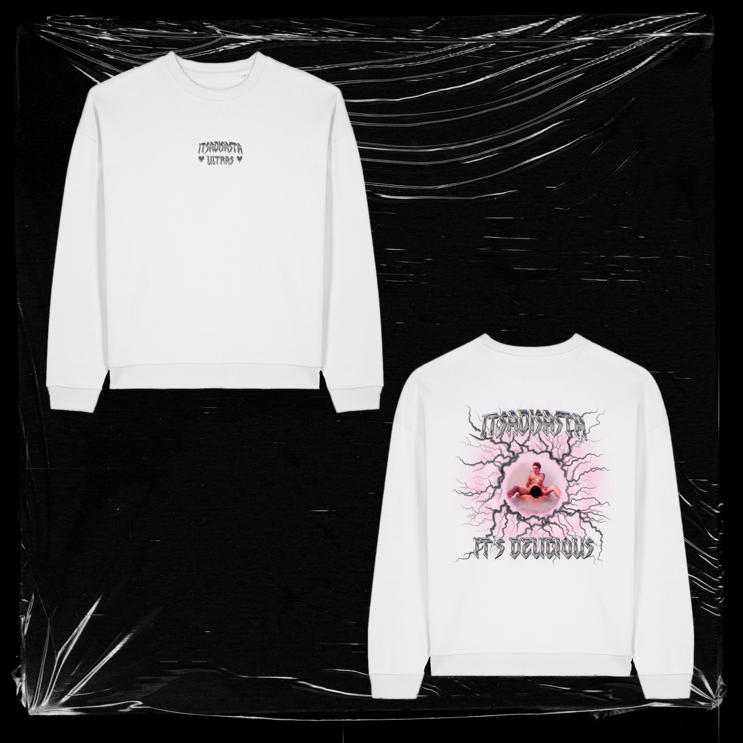 ITSDELICIOUS CREWNECK WHITE