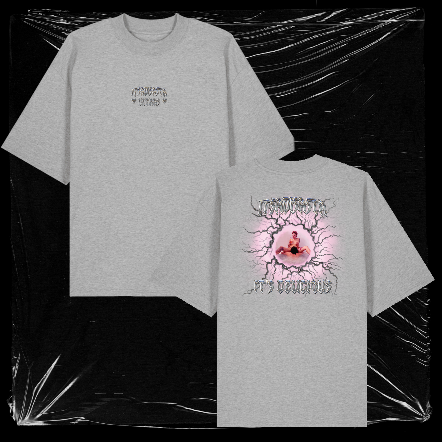 ITSDELICIOUS SHIRT GREY