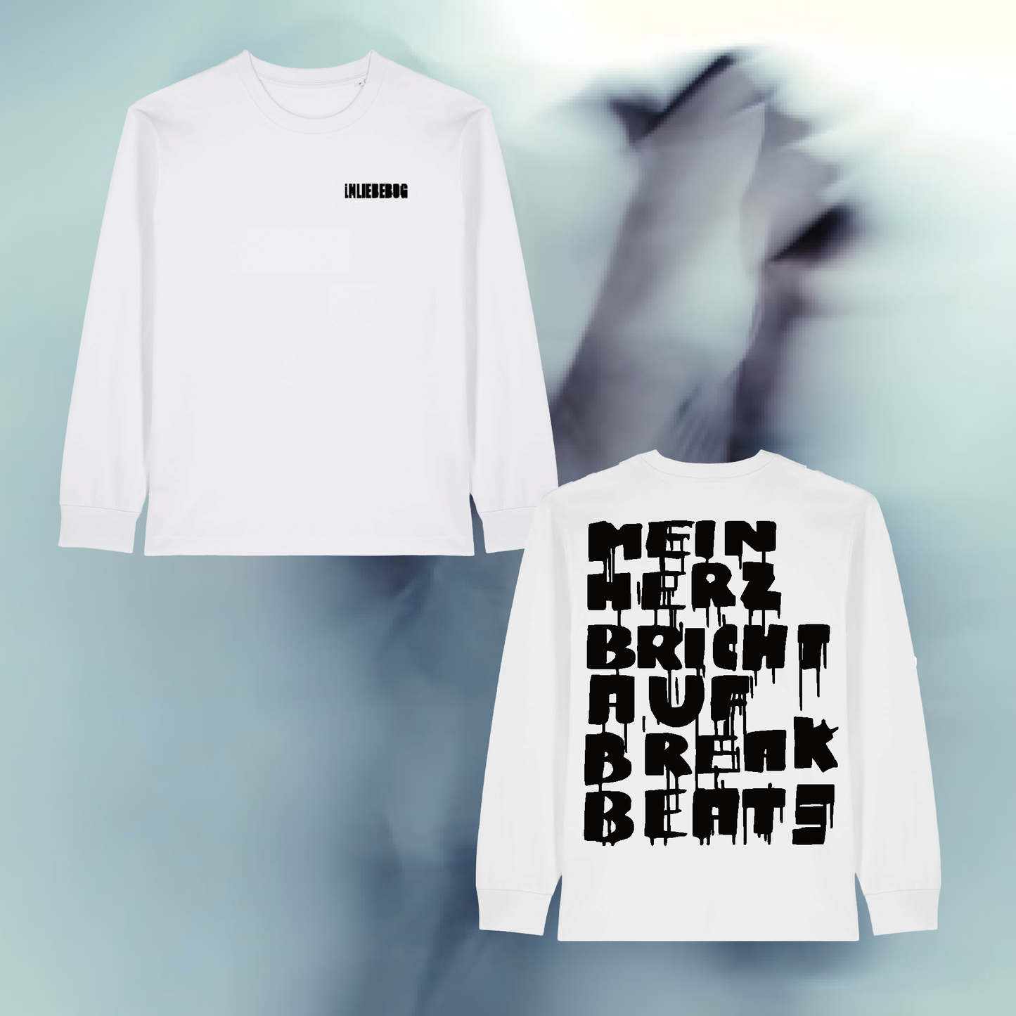 "!NLIEBEBOG" LONGSLEEVE WHITE/BLACK