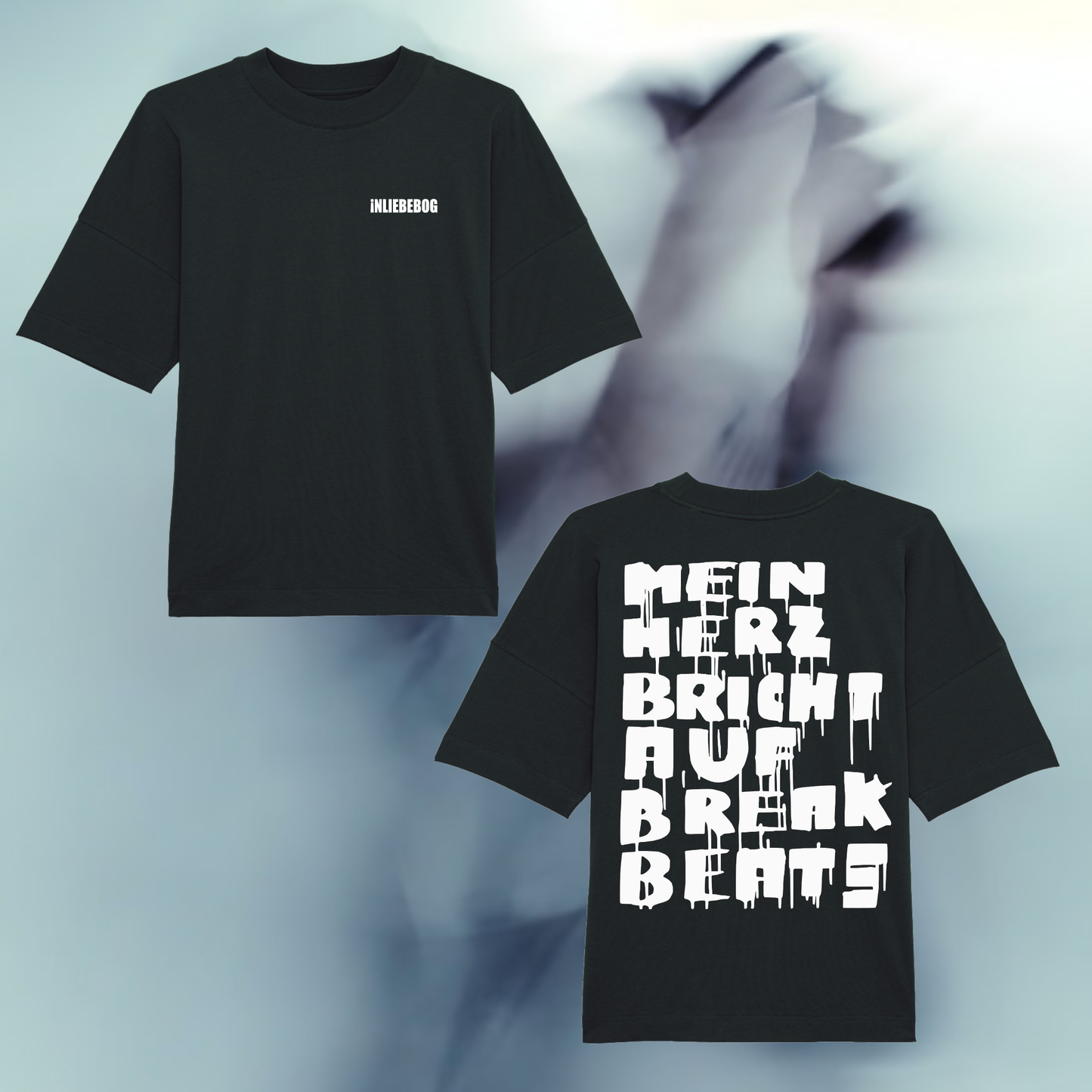 "!NLIEBEBOG" SHIRT BLACK/WHITE