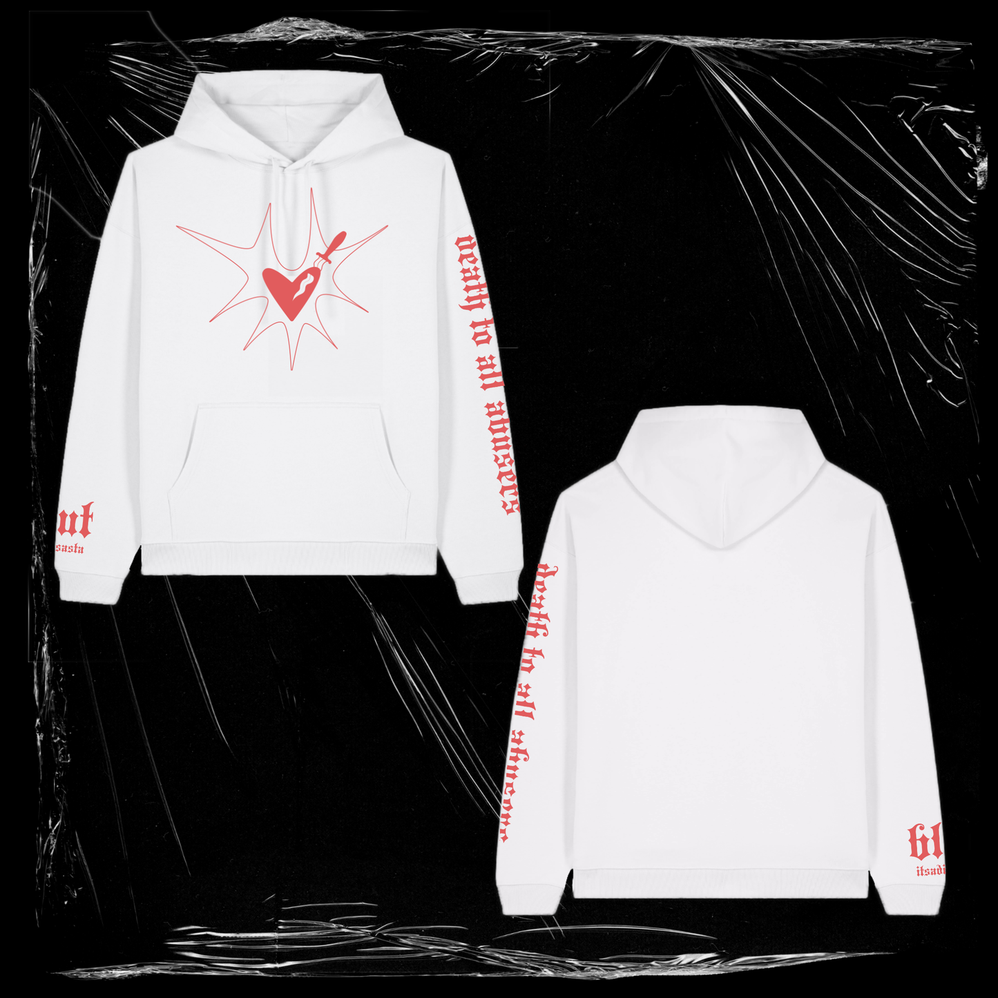 ITSADISASTA BLUT HOODIE WHITE