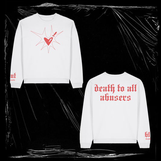ITSADISASTA BLUT CREWNECK WHITE