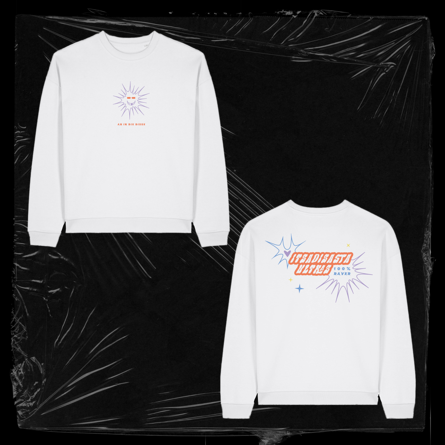 ITSADISASTA ULTRAS CREWNECK WHITE