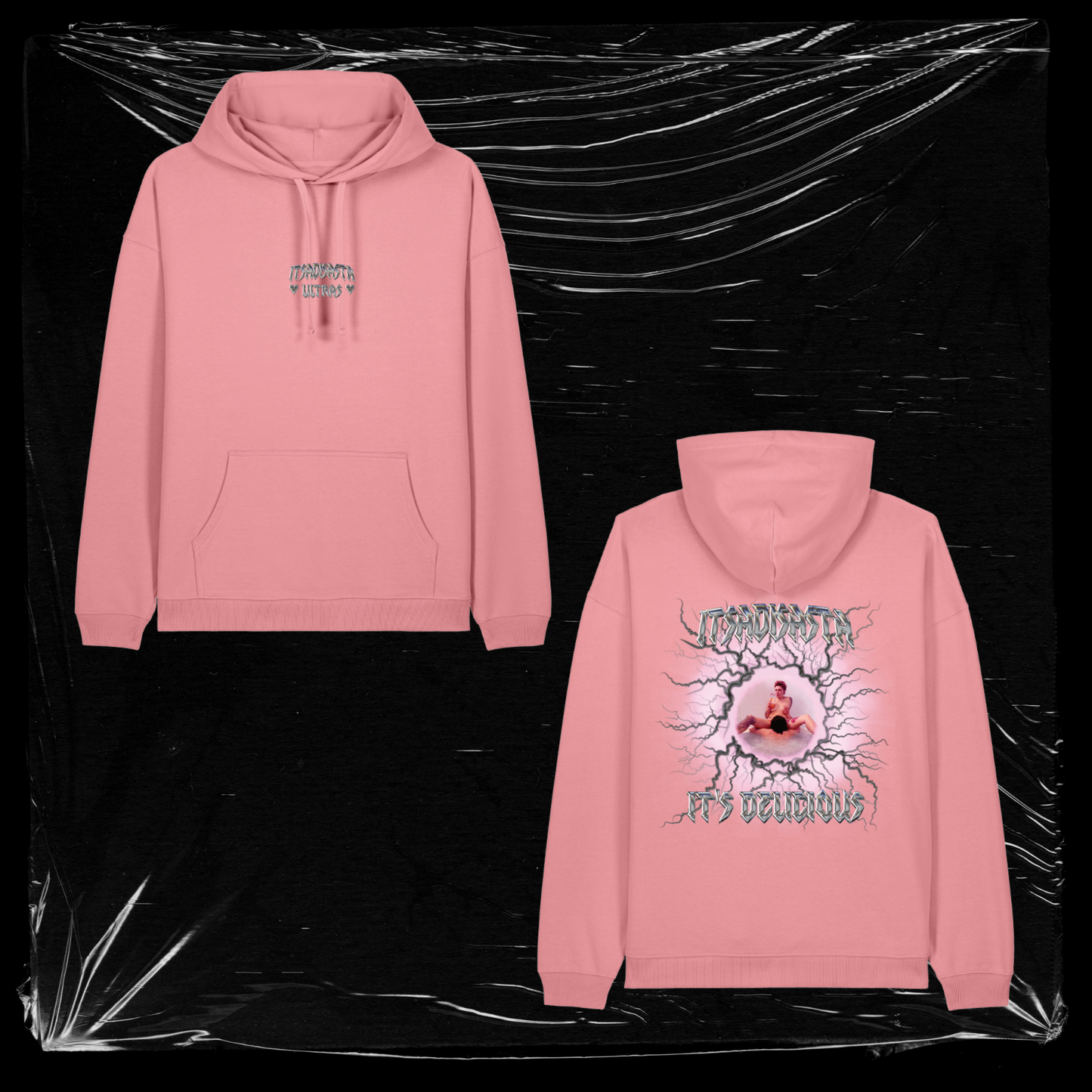 ITSDELICIOUS HOODIE PINK