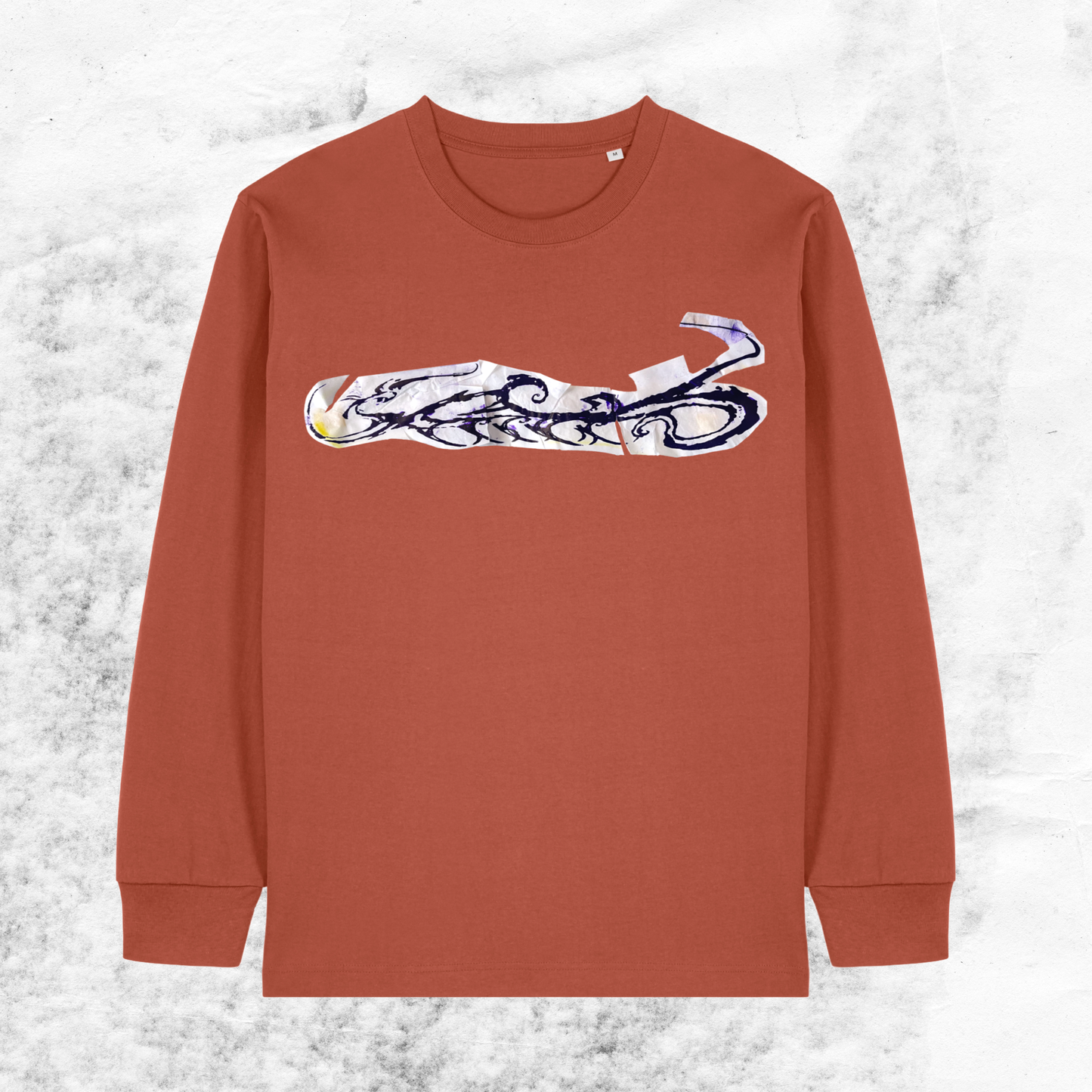 8.8.8. STENCIL LONGSLEEVE BROWN