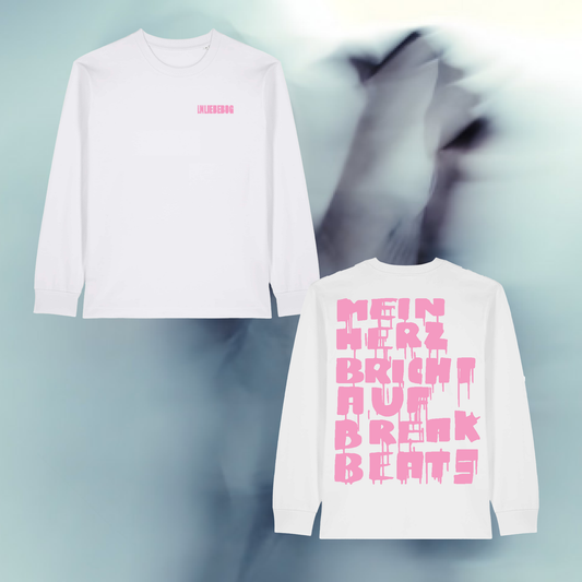 "!NLIEBEBOG" LONGSLEEVE WHITE/PINK